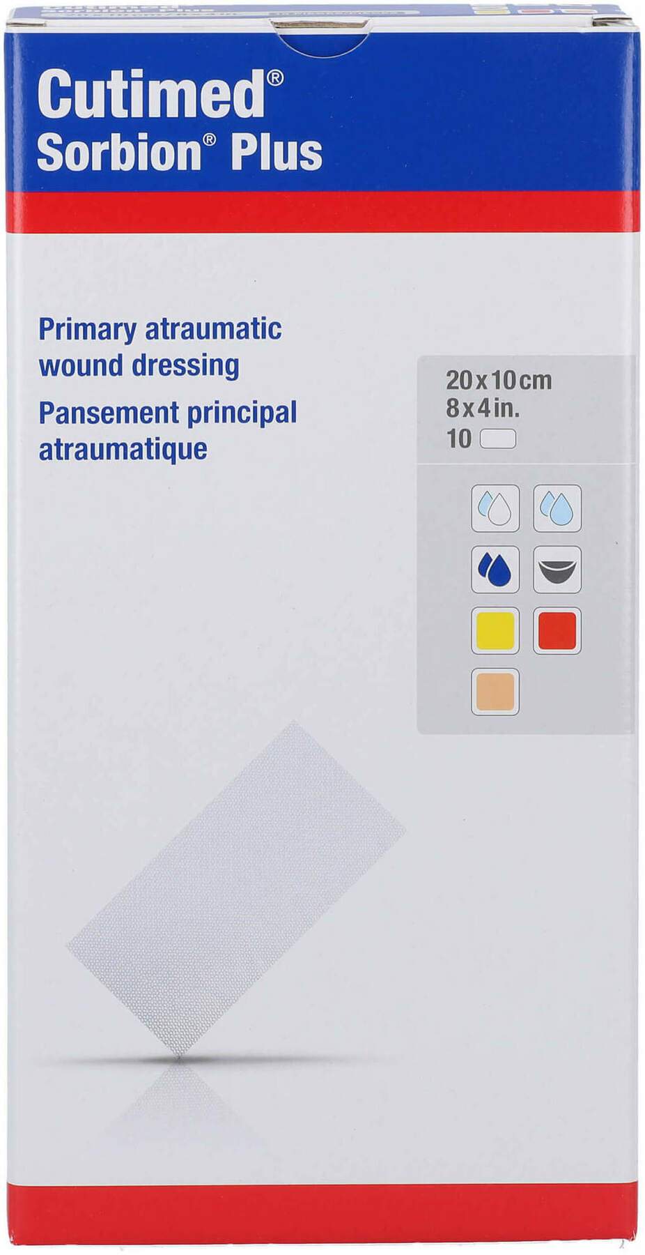 Cutimed Sorbion Plus Wundauflage 10x20 cm
