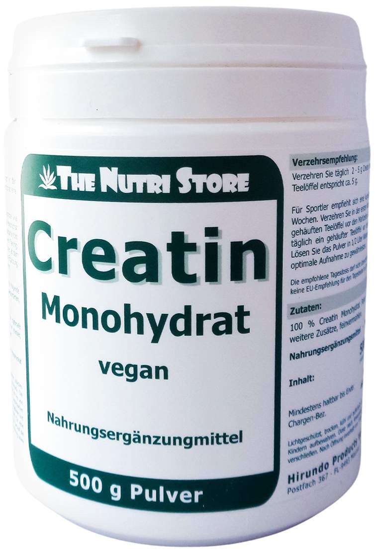 Creatin Monohydrat 100% Rein 500 G Pulver