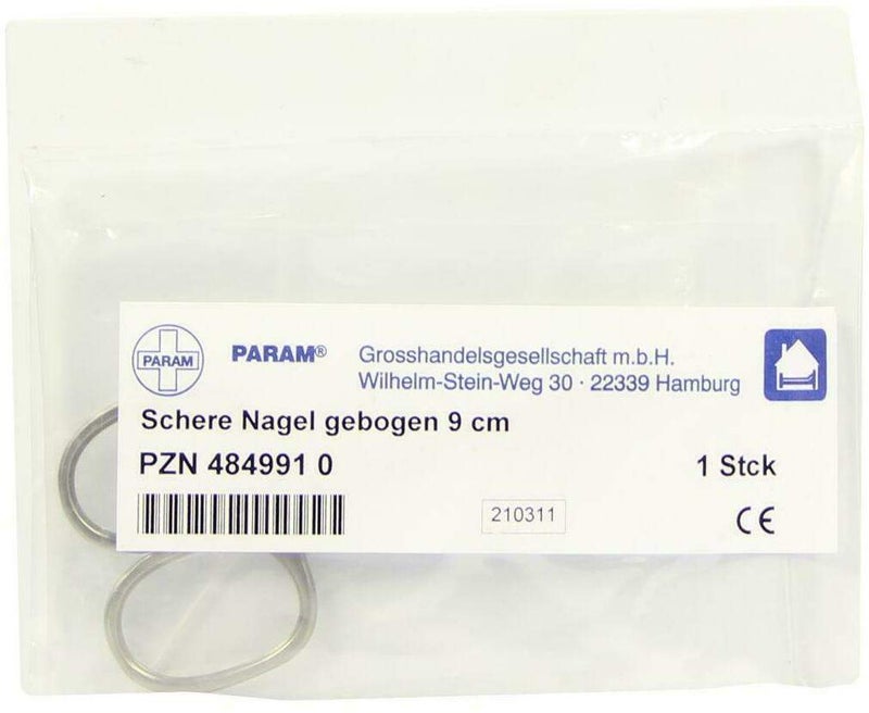 Schere Nagel, Gebogen