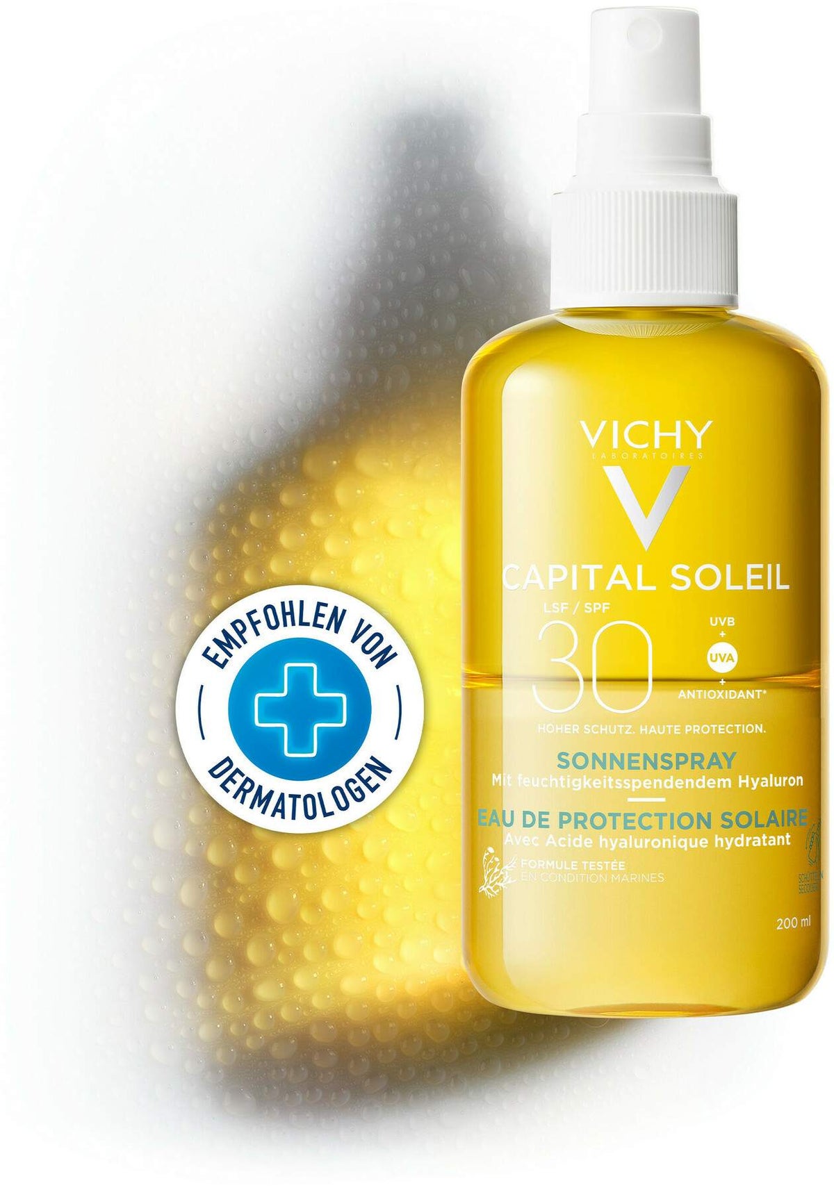 Vichy Capital Soleil Sonnenspray mit Hyaluron LSF30 200 ml