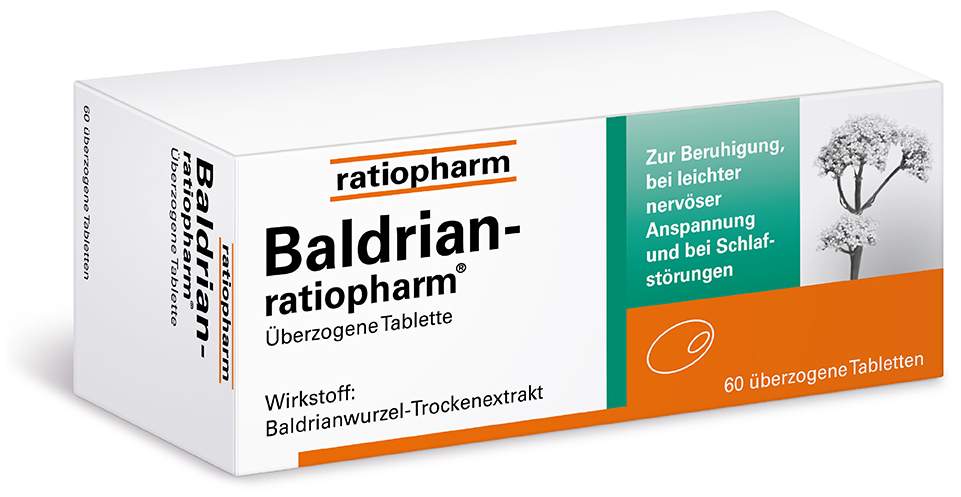 Baldrian-ratiopharm 60  Überzogene Tabletten