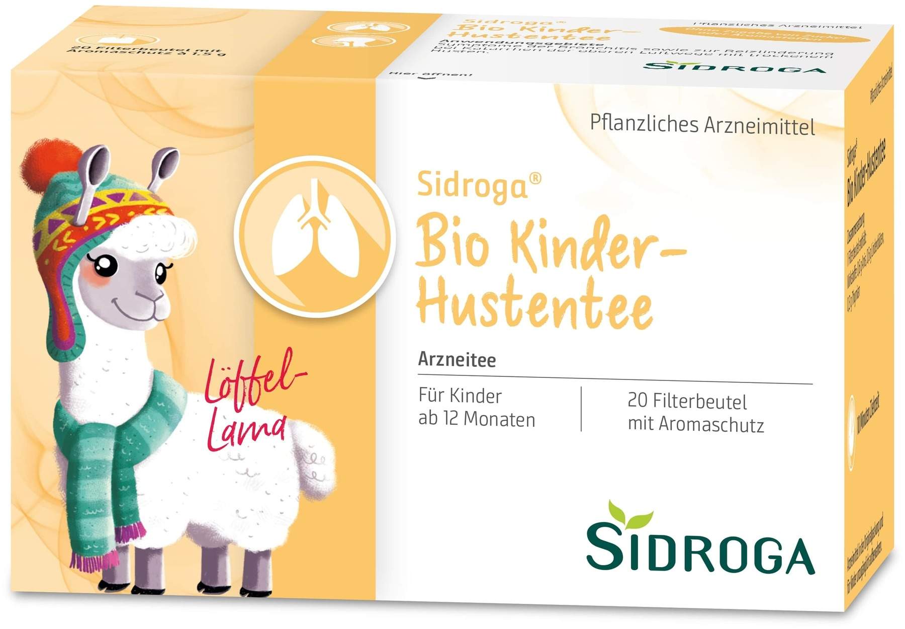 Sidroga Bio Kinder Hustentee 20 Filterbeutel