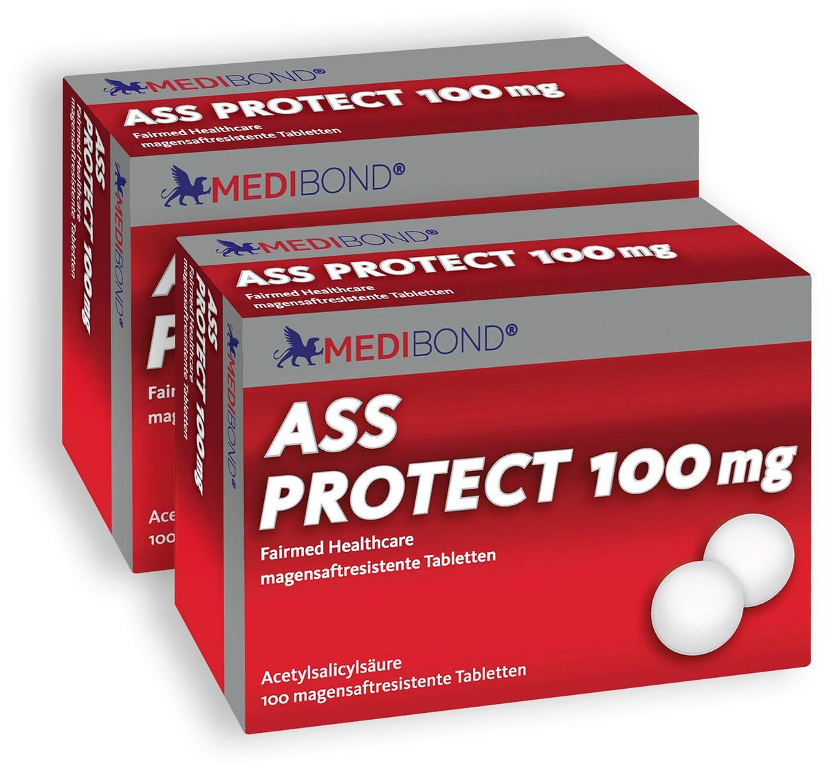 ASS Medibond Protect 100 mg 2 x 100 magensaftresistente Tabletten