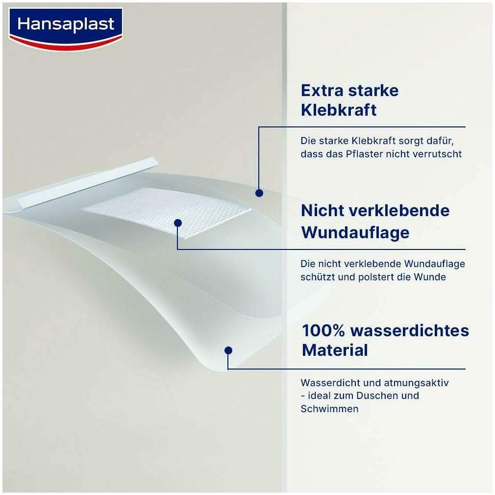 Hansaplast Aqua Protect Xl Pflaster 6 x 7 cm 5 Pflaster