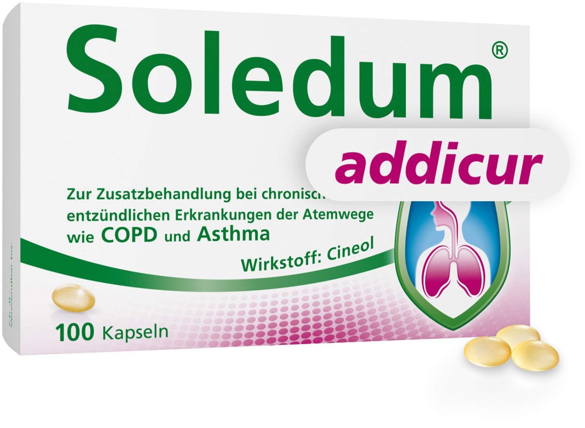 Soledum addicur 200 mg 100 magensaftresistente Weichkapseln