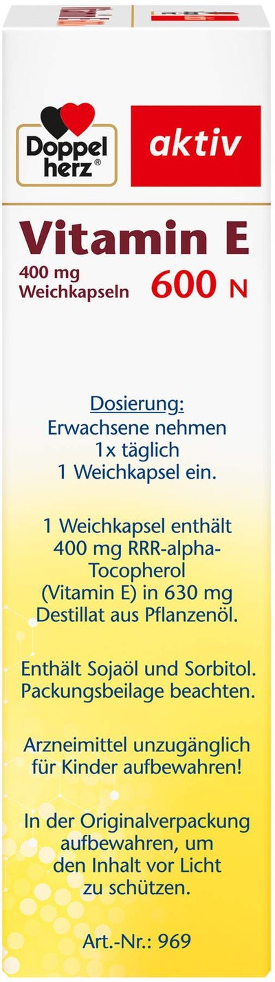 Doppelherz aktiv Vitamin E 600 N 80 Weichkapseln