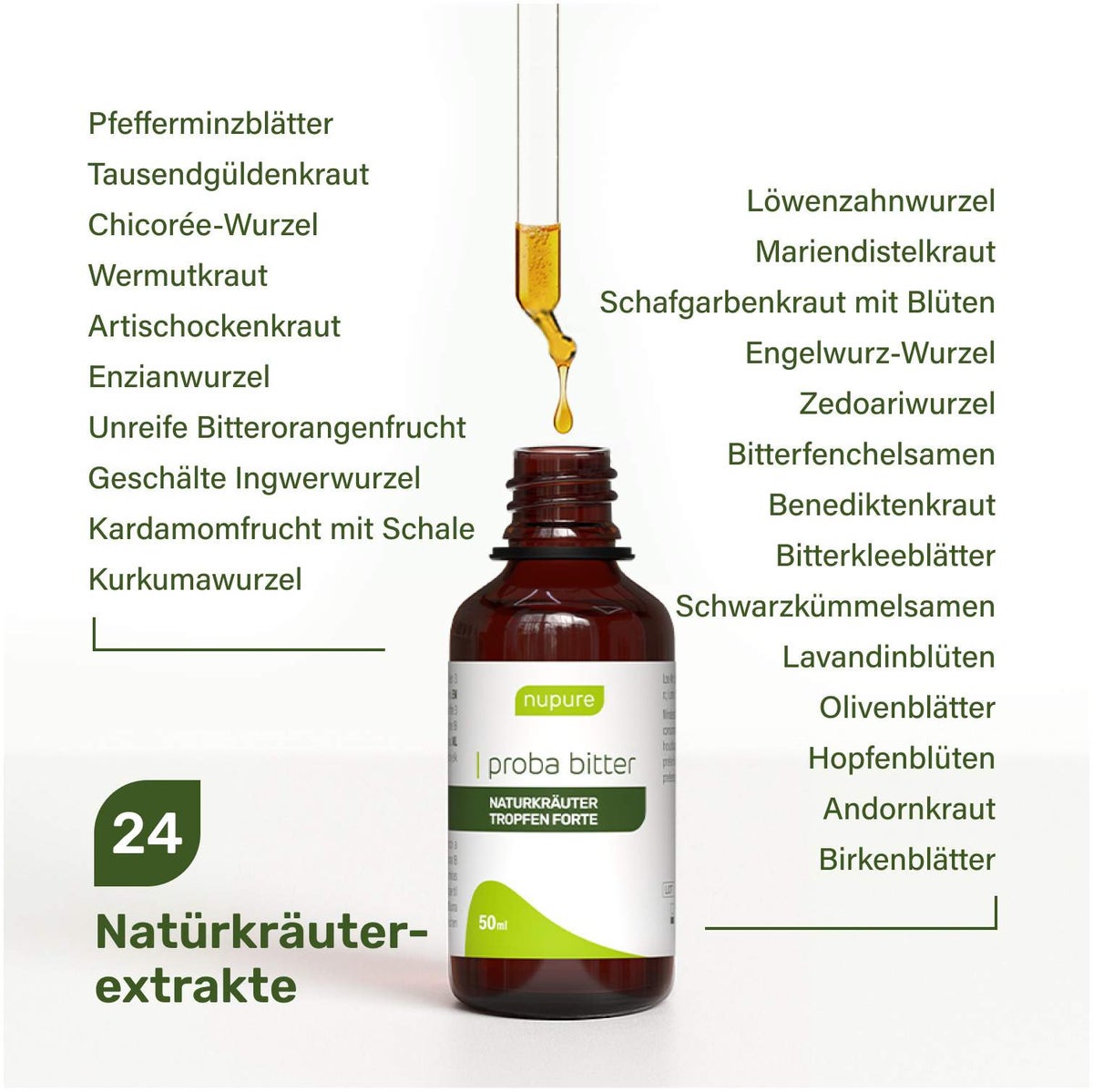 Nupure Proba Bitter Naturkräuter Tropfen Forte 50 ml