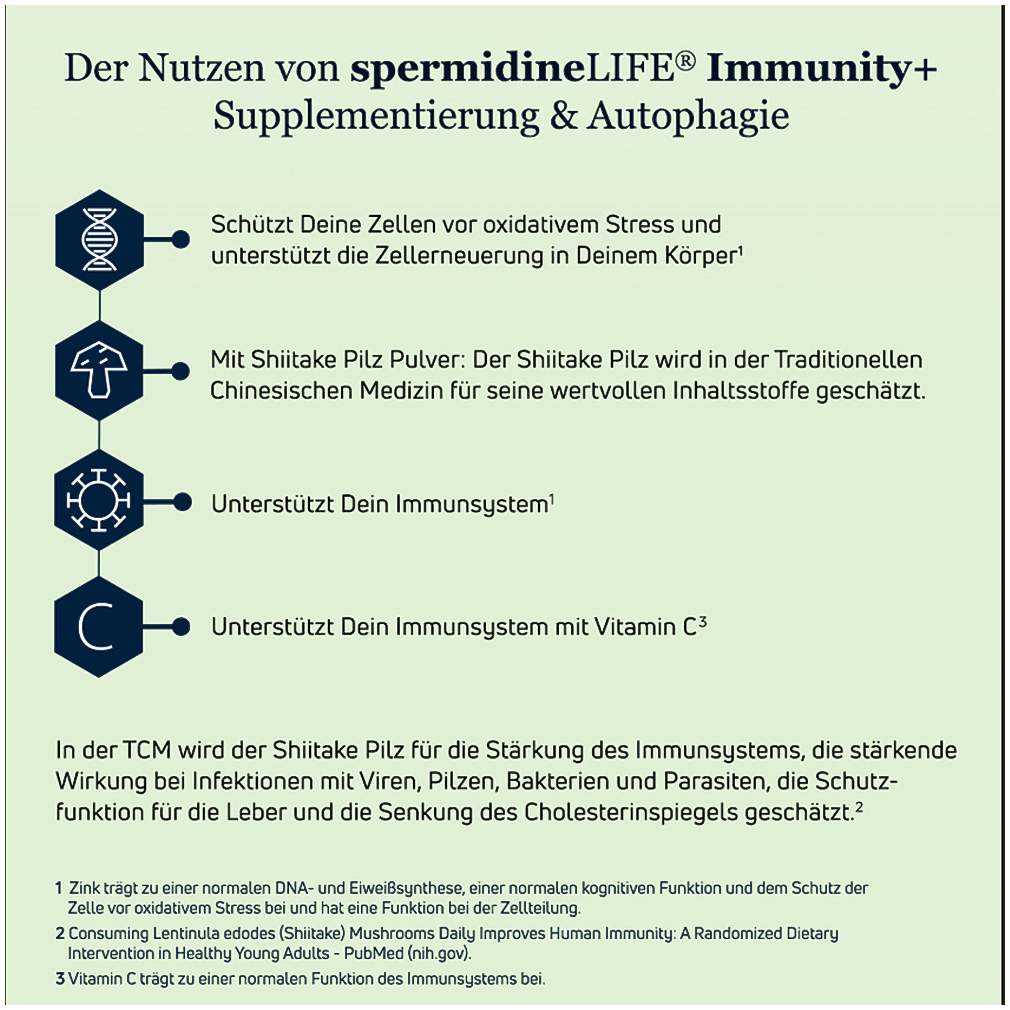 Spermidinelife Immunity+ 60 Kapseln