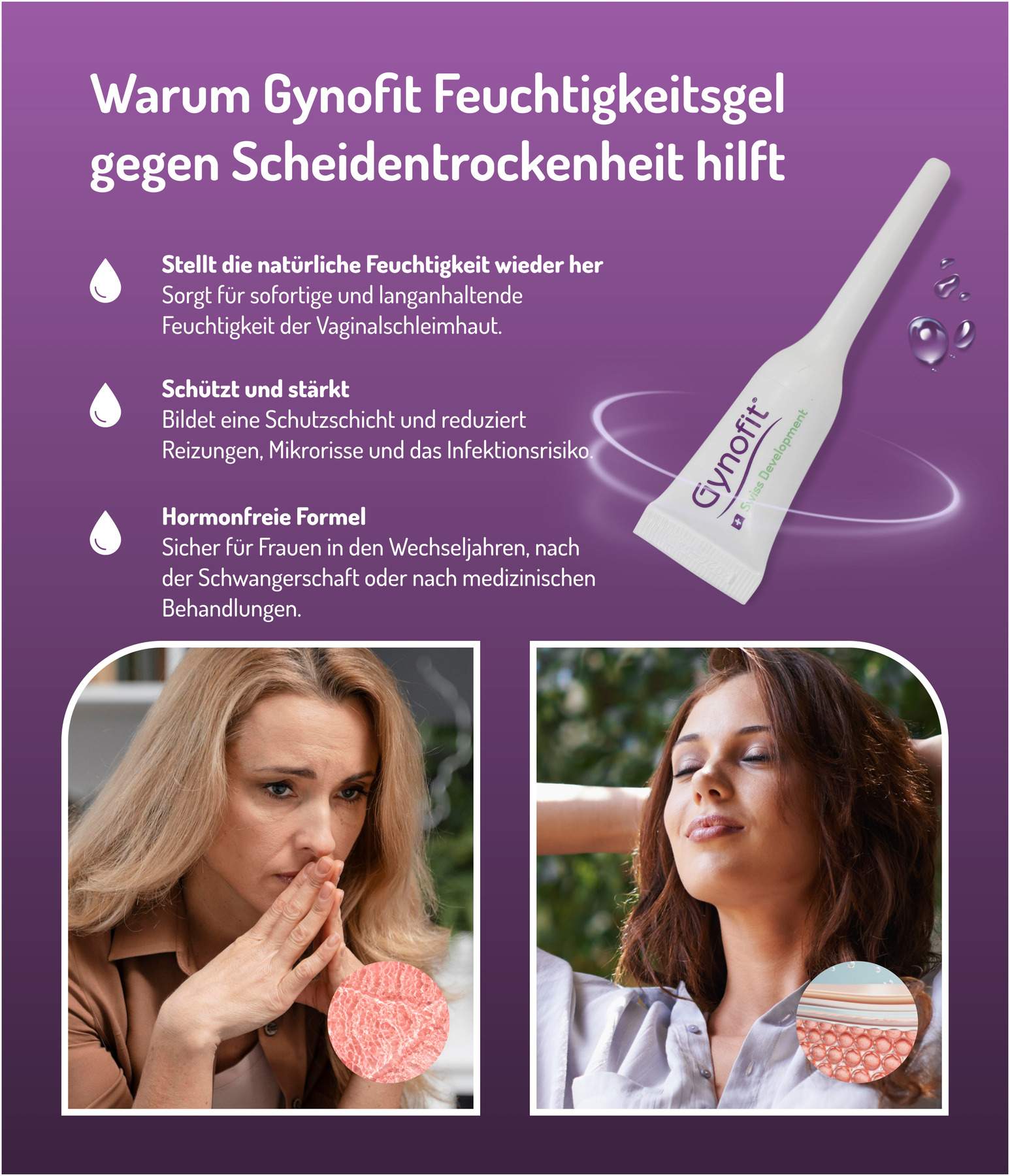 Gynofit Vaginal Gel zur Befeuchtung 6 X 5 ml