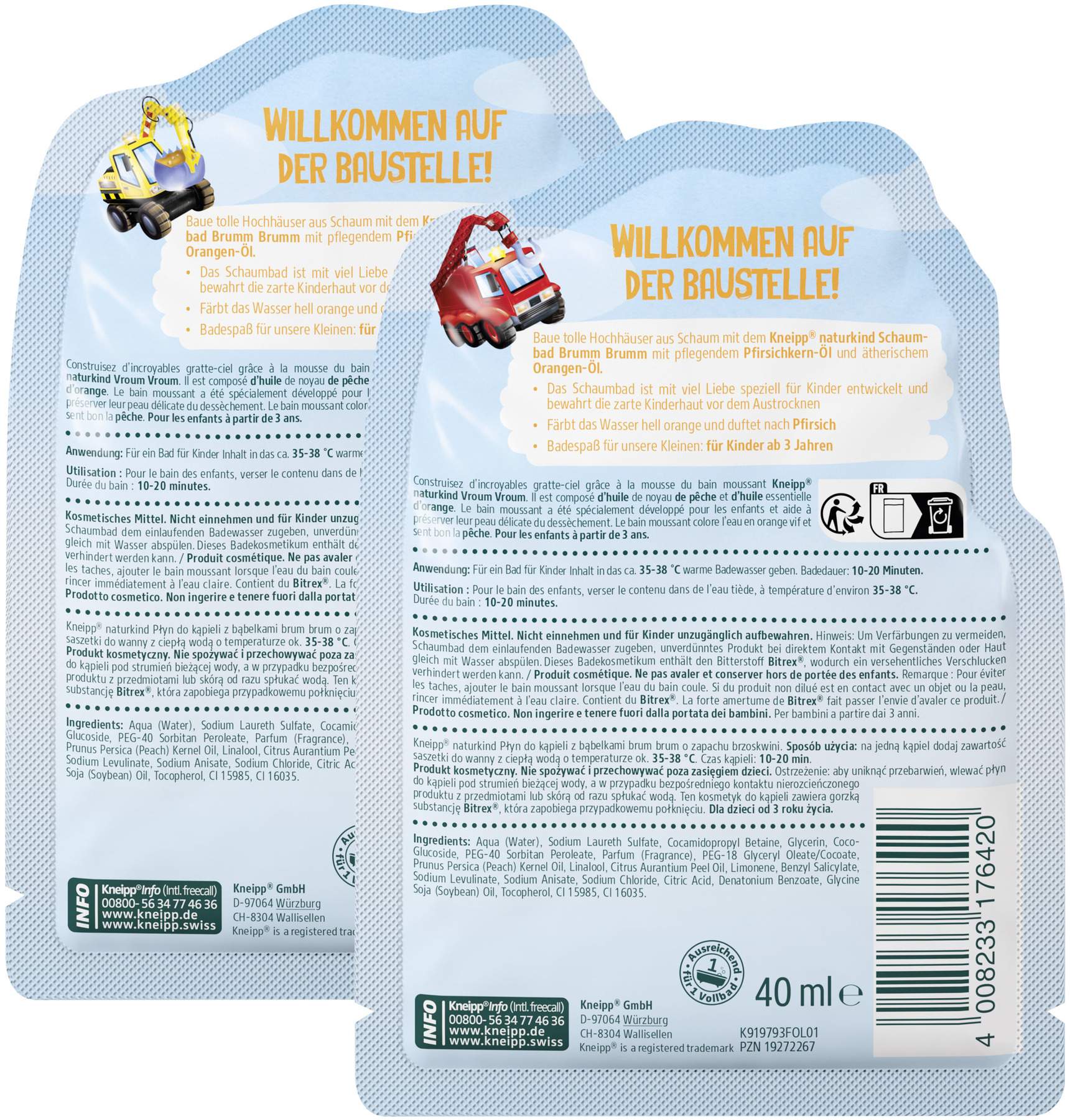 Kneipp naturkind Brumm Brumm Schaumbad 40 ml