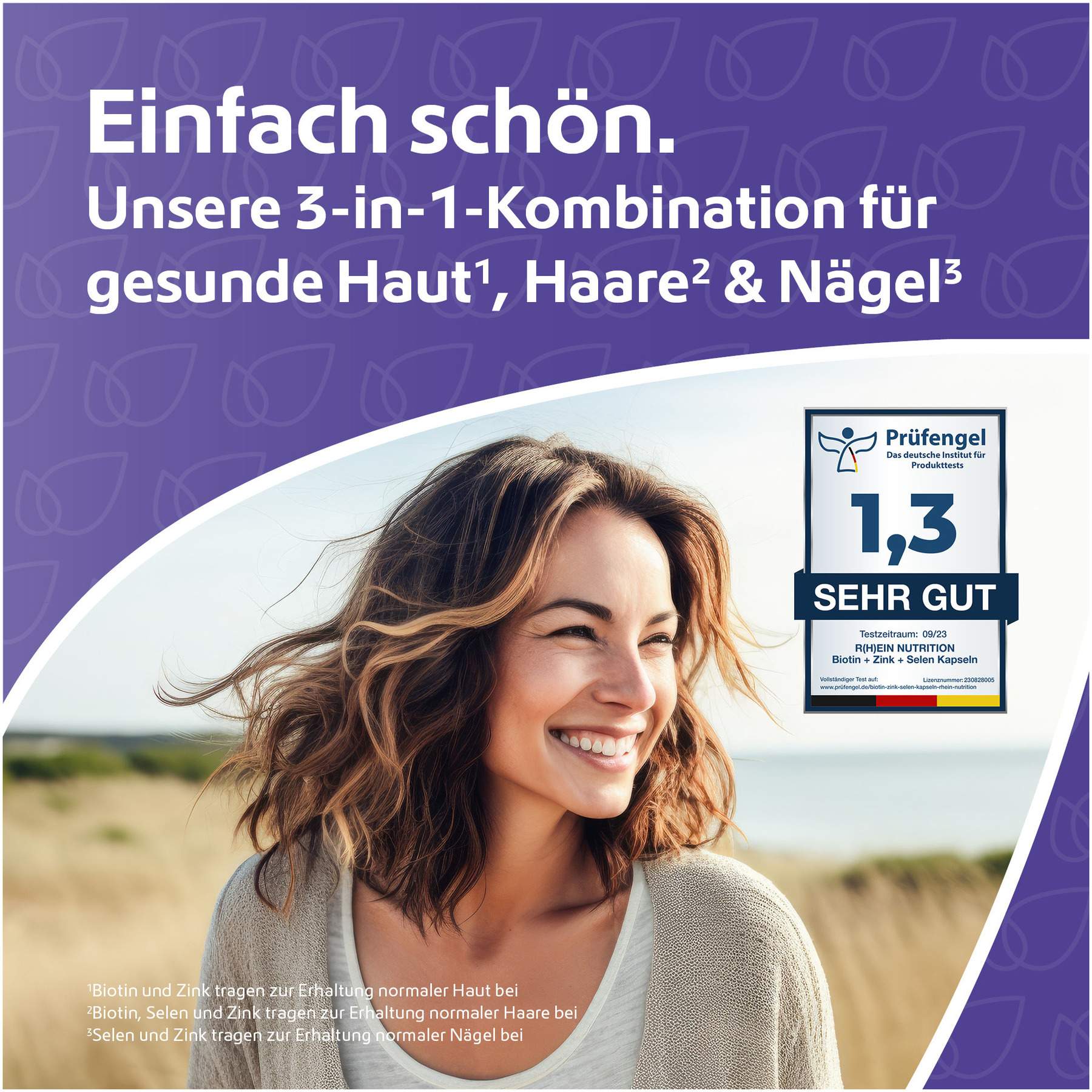 Biotin + Zink + Selen 120 Kapseln