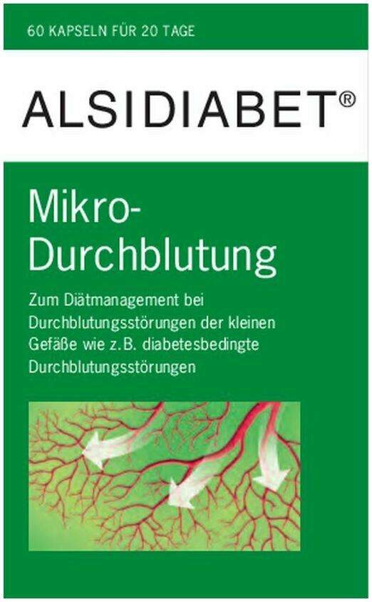 Alsidiabet Diabetiker Mikro Durchblutung 60 Kapseln