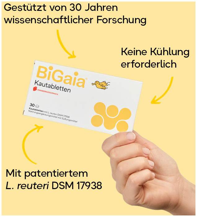 BiGaia Erdbeergeschmack 30 Kautabletten