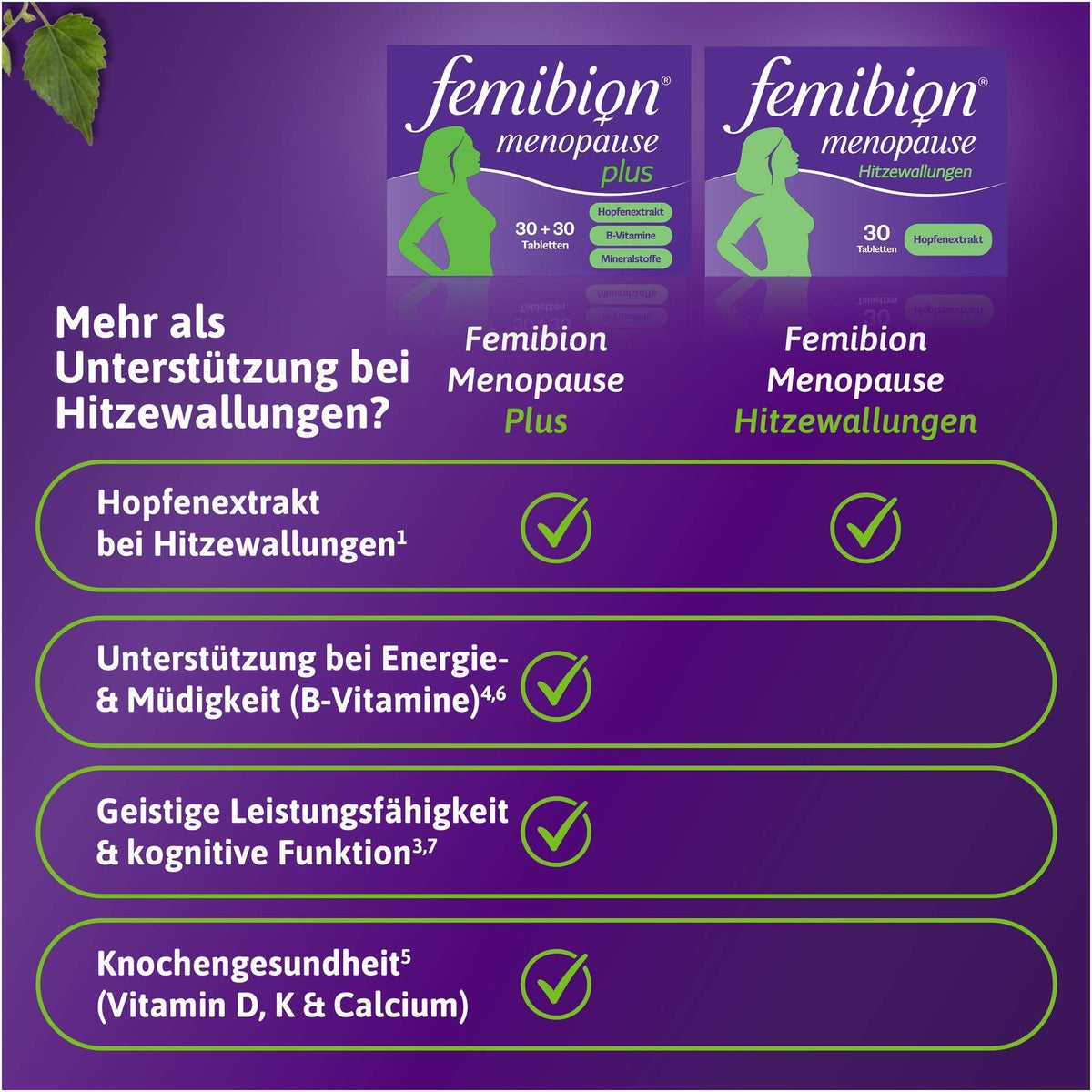 Femibion Menopause Hitzewallungen 30 Tabletten