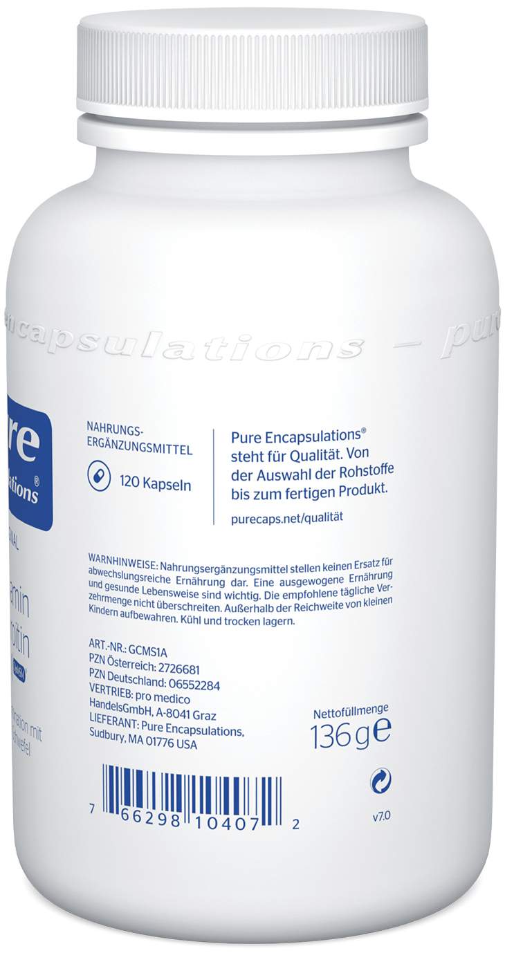 Pure Encapsulations Glucosamin + Chondroitin + Msm 120 Kapseln