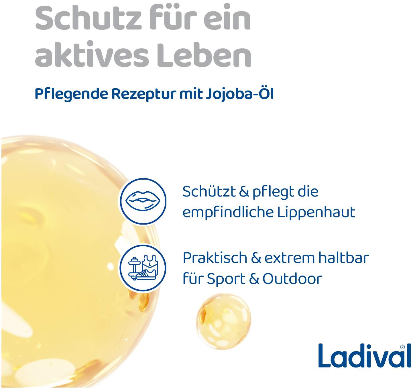 Ladival Aktiv UV-Schutzstift Lippen LSF 50+ 1 Stift