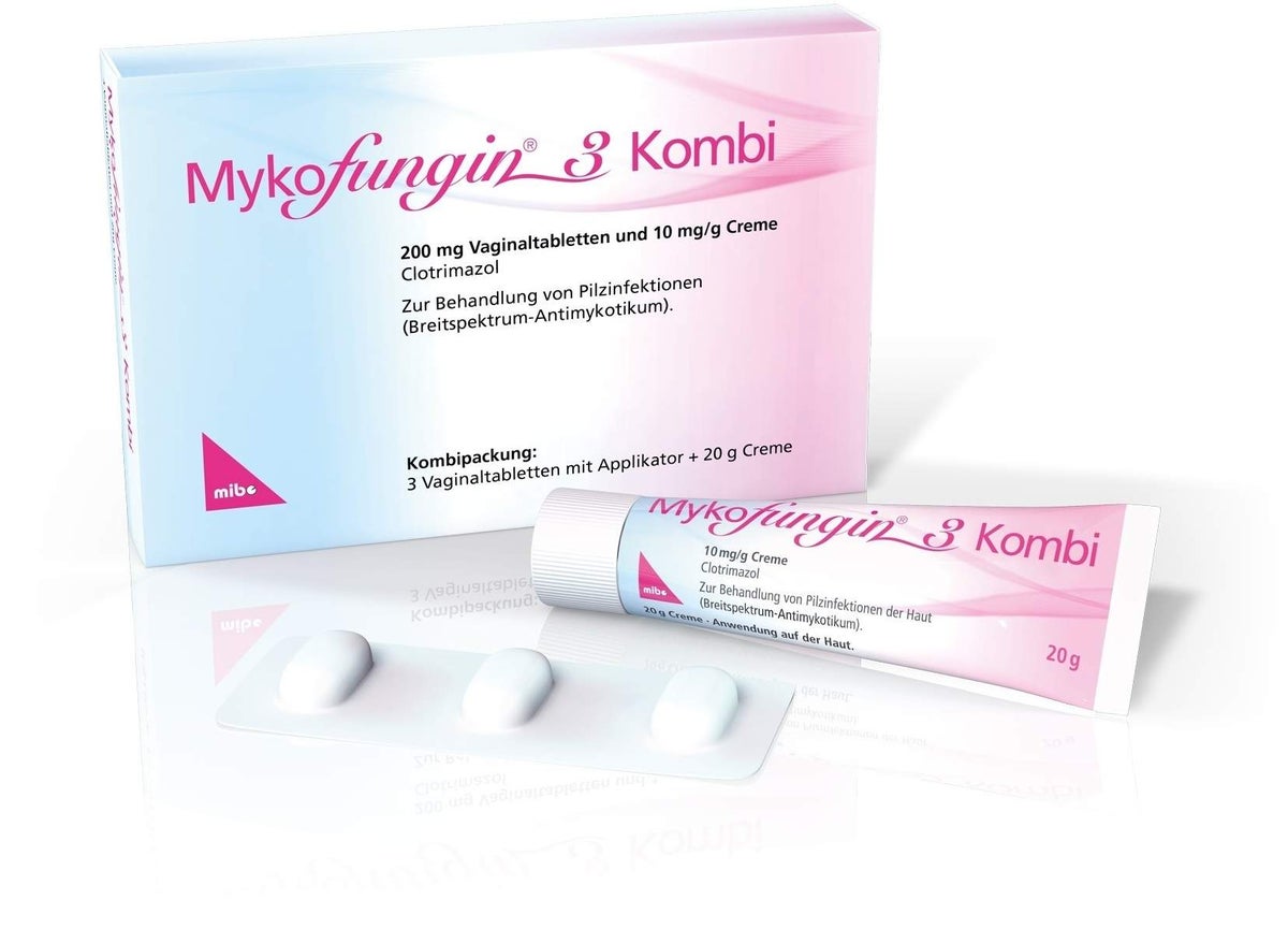 Mykofungin 3 Kombi 200 mg Vaginaltablette + 10 mg Je G Creme