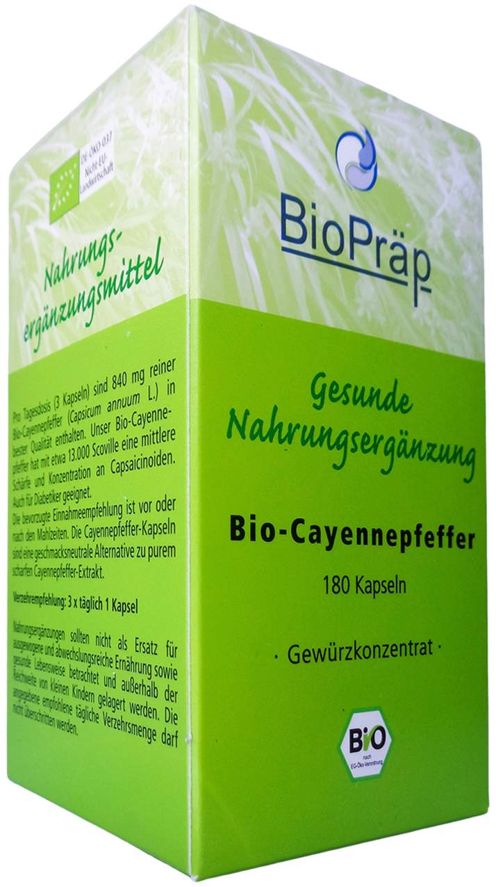 Bio Cayennepfeffer 180 Kapseln