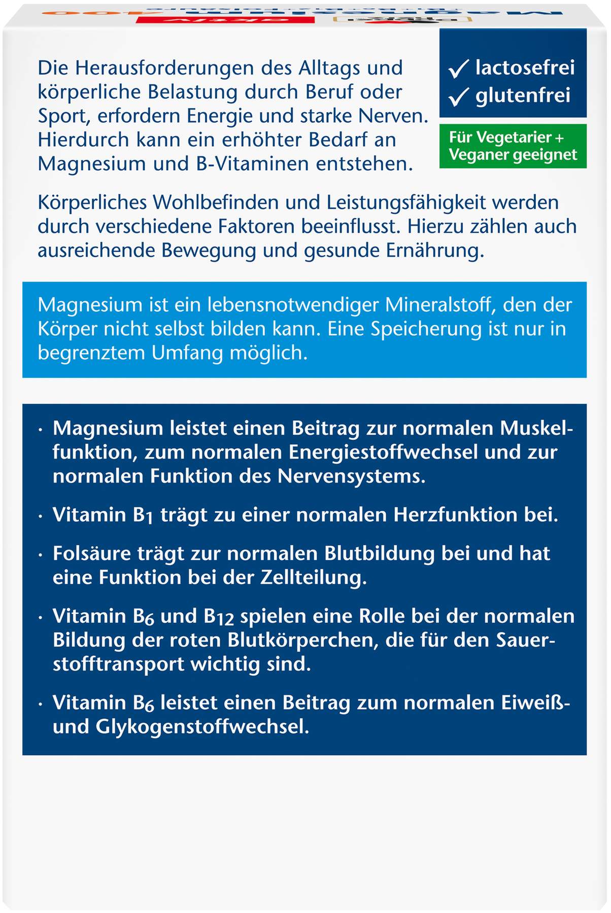 Doppelherz Aktiv Magnesium 400 + B1 + B6 + B12 + Folsäure 6 X...