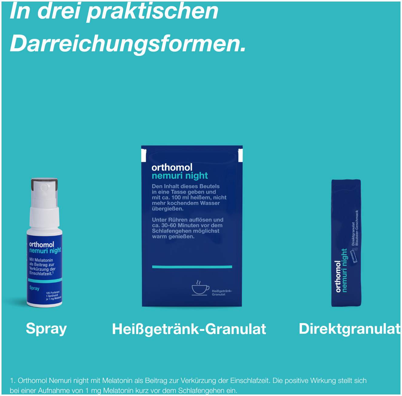 Orthomol nemuri night Direktgranulat 30 Beutel