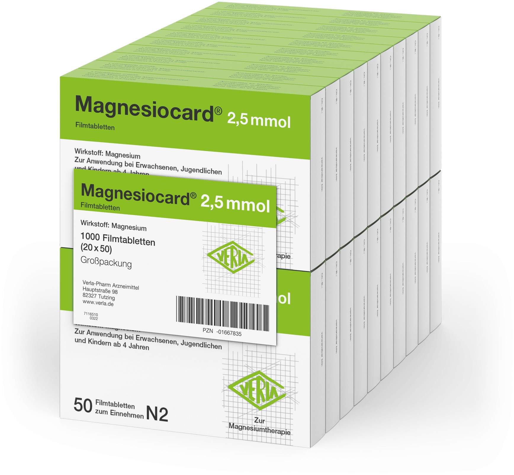 Magnesiocard 2,5 Mmol 20 X 50 Filmtabletten
