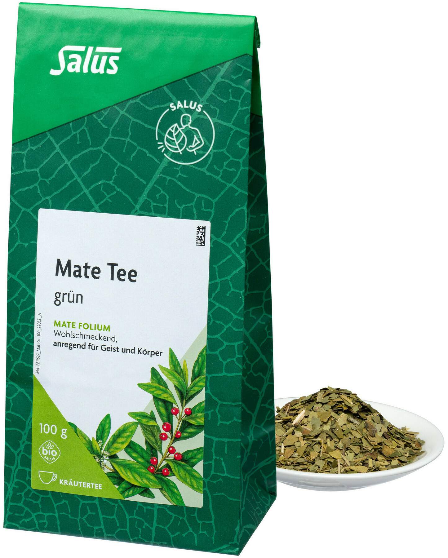 Mate Grün Kräutertee Mate Folium Bio Salus 100 G Tee