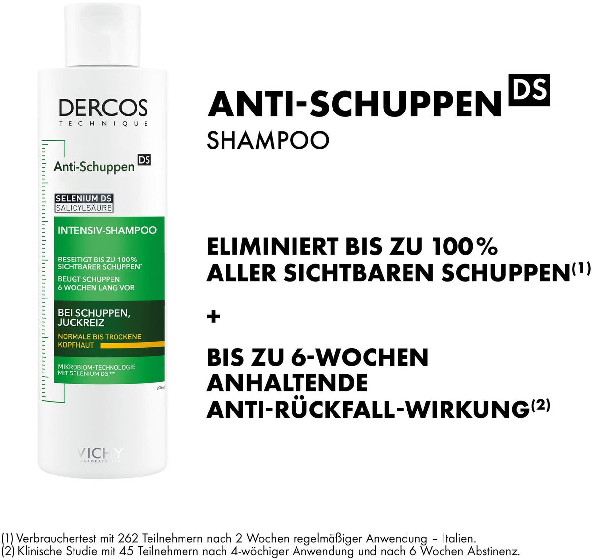 Vichy Dercos Anti-Schuppen Shampoo trockene Kopfhaut Nachfüllpack 390 ml