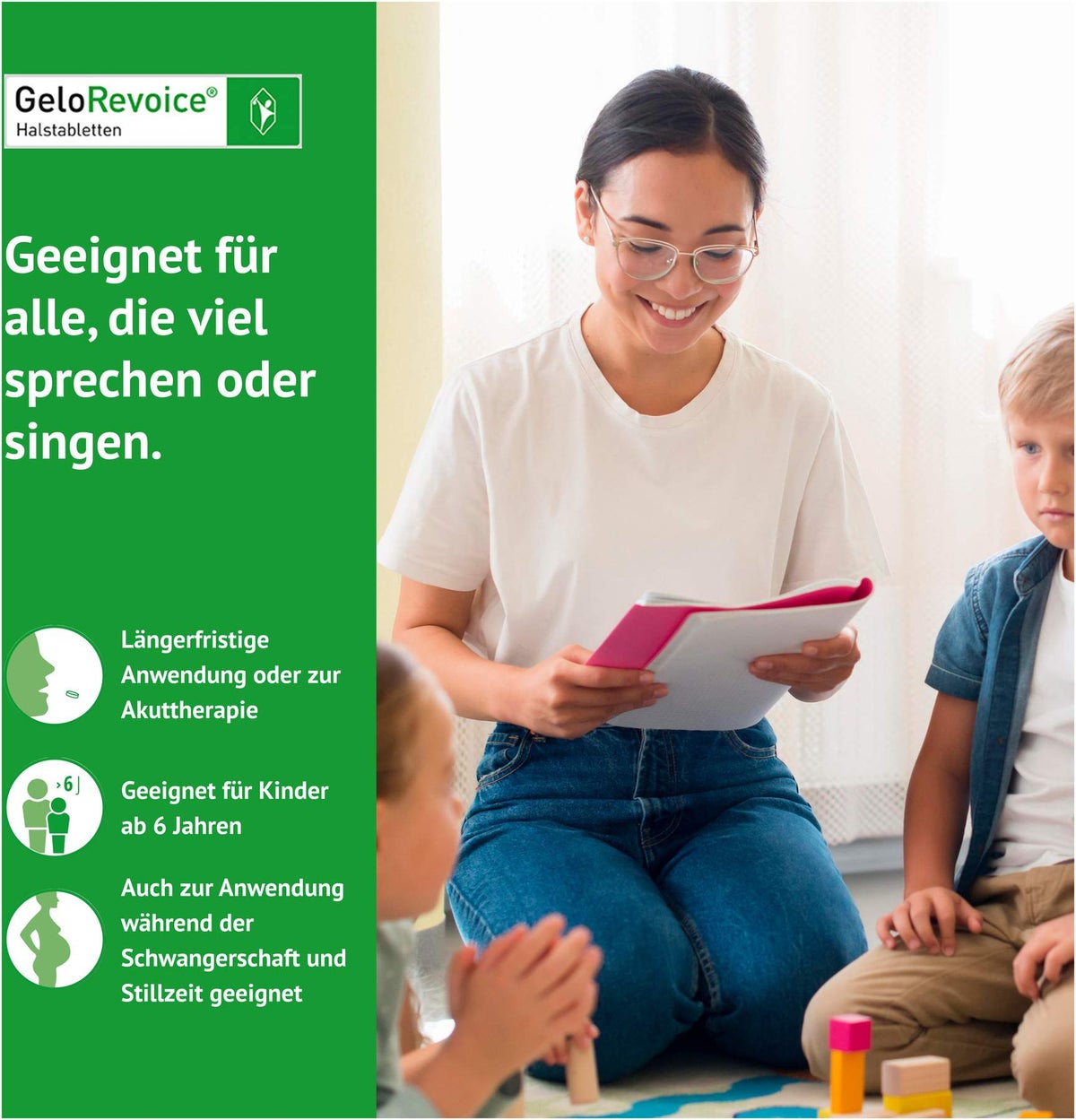 GeloRevoice Halstabletten Cassis Menthol 20 Lutschtabletten