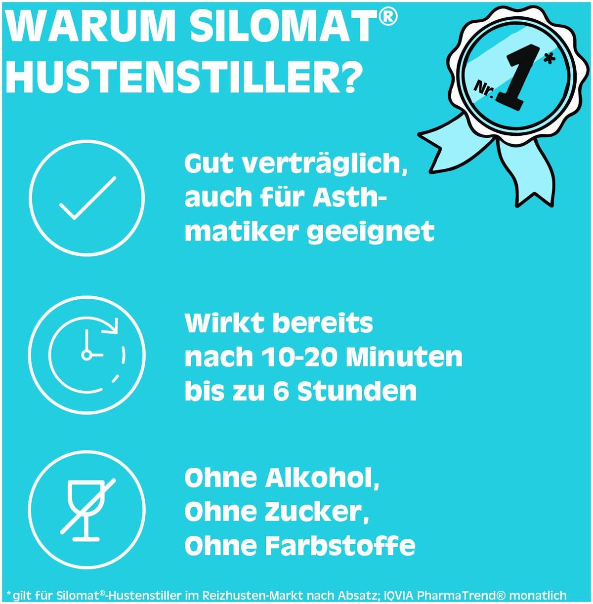 Silomat Hustenstiller Pentoxyverin 1,35 mg je ml Saft 100 ml