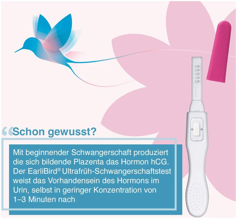 EarliBird Ultrafrüh Schwangerschaftstest 2 Stück
