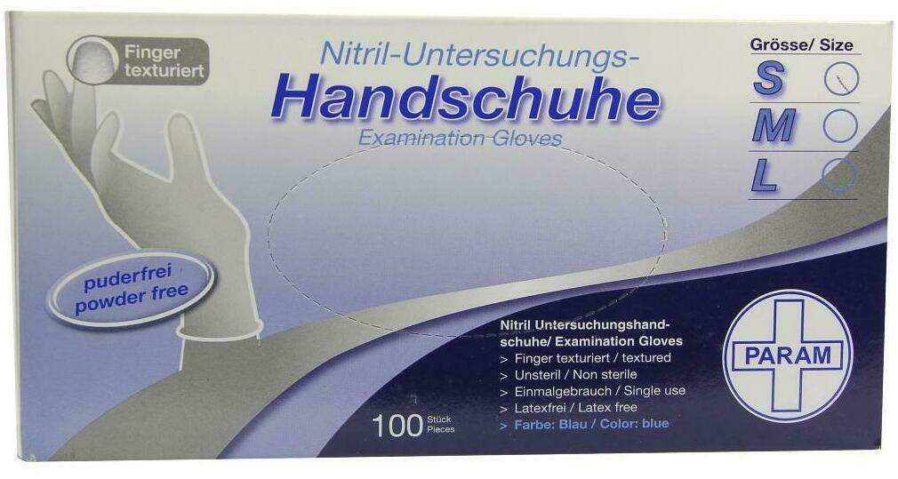 Handschuhe Einmal Nitril S Blau