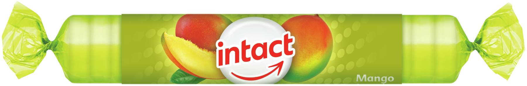 Intact Traubenzucker Mango Rolle 40 G