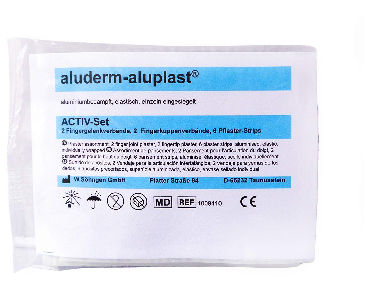 Aluderm Aluplast Activ-Set Elastisch Sortiment 10 Stück