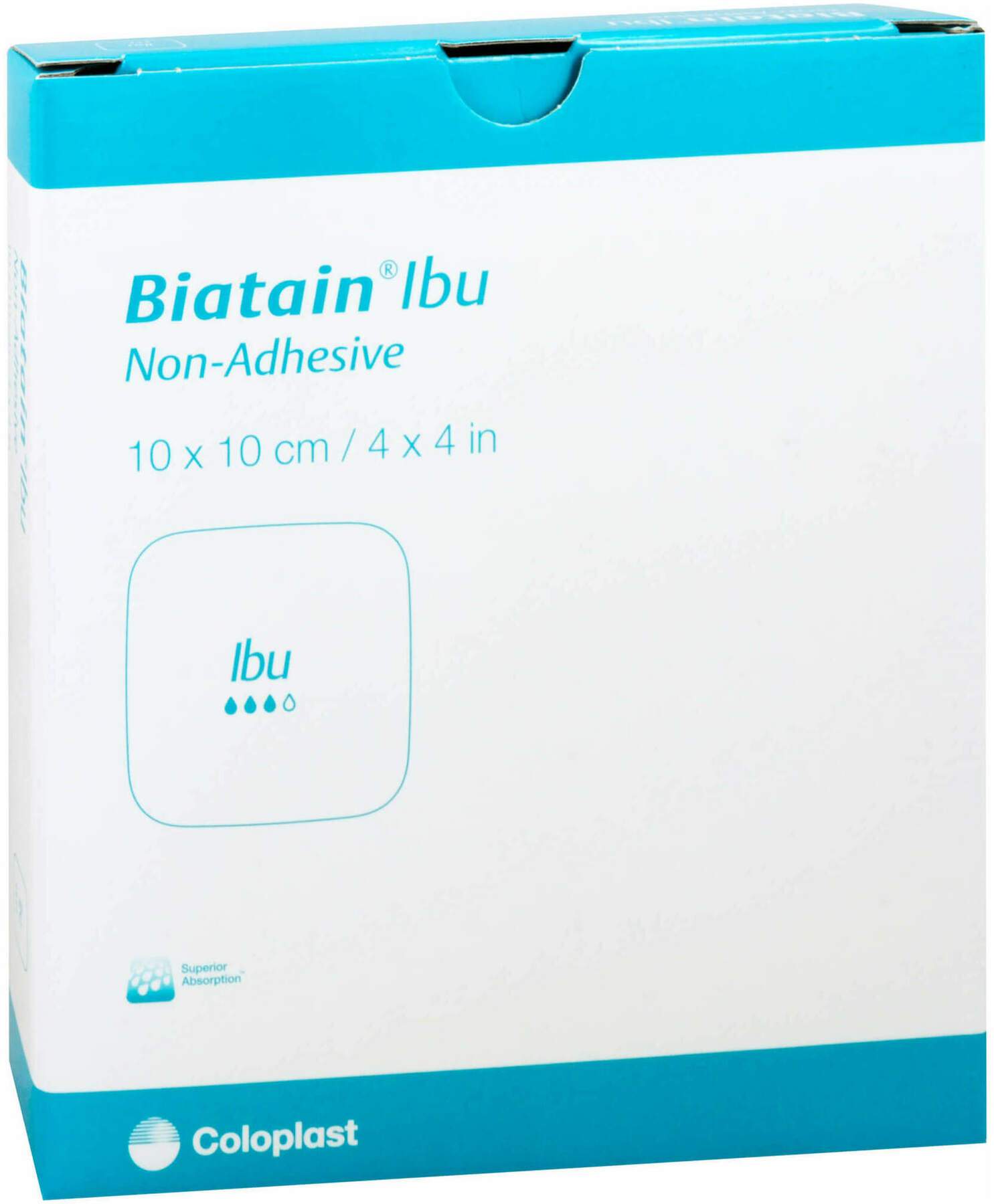 Biatain Ibu Schaumverband 10x10 cm Nicht Haftend