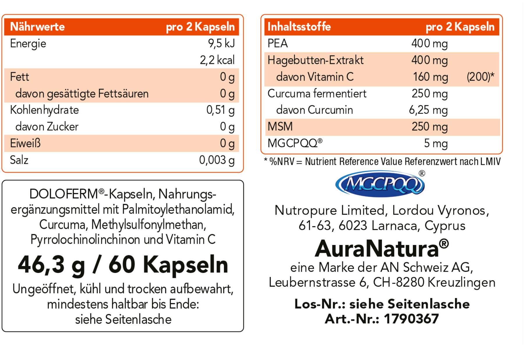 Fermentura Doloferm 60 Kapseln