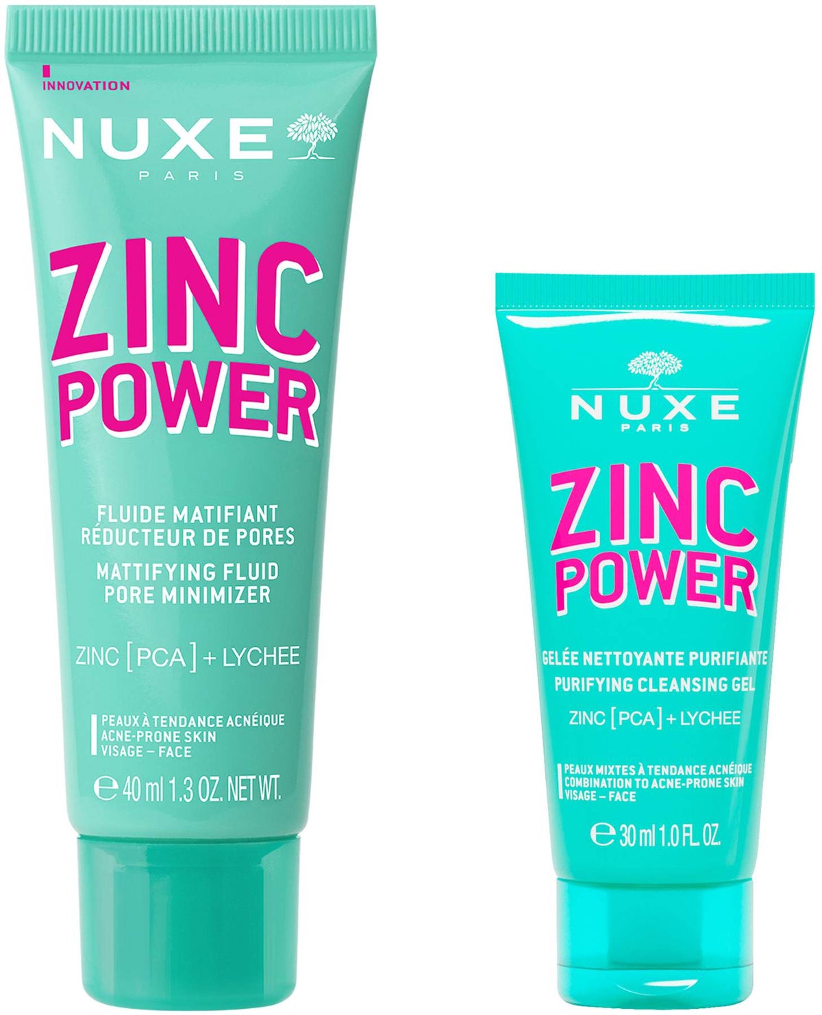 NUXE Zinc Power Fluid 40 ml + gratis NUXE Zinc Power Reinigungsgel 30 ml