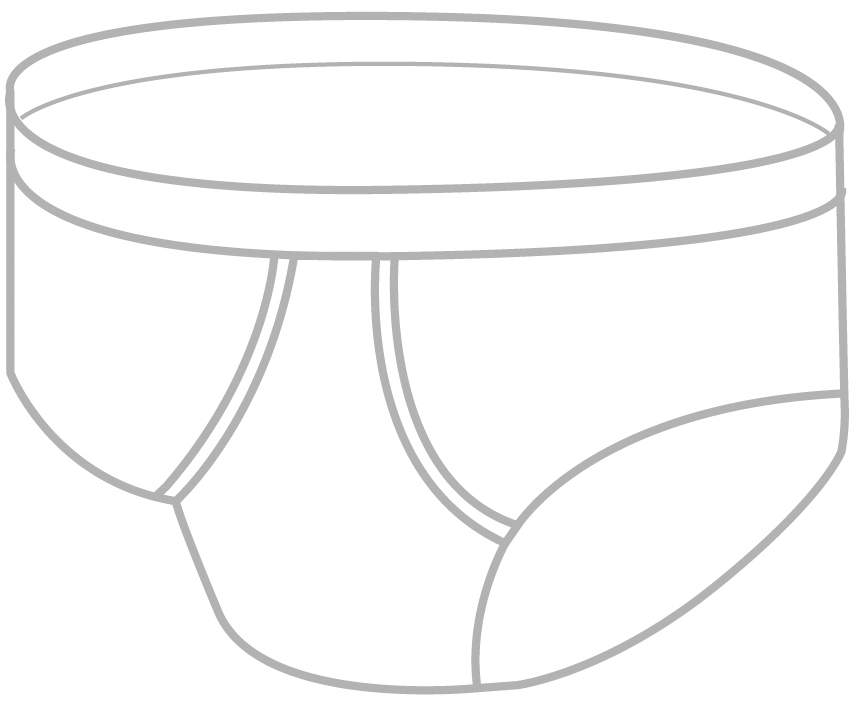 Herren Inkontinenz Slip Größe 8