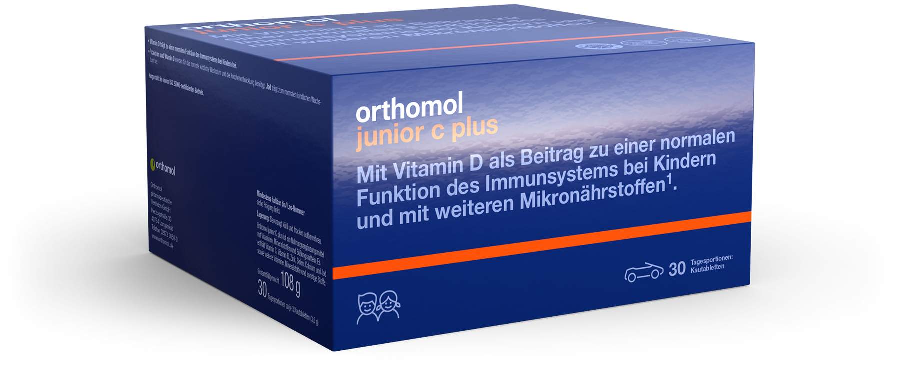Orthomol Junior C plus 30 Kautabletten Mandarine Orange
