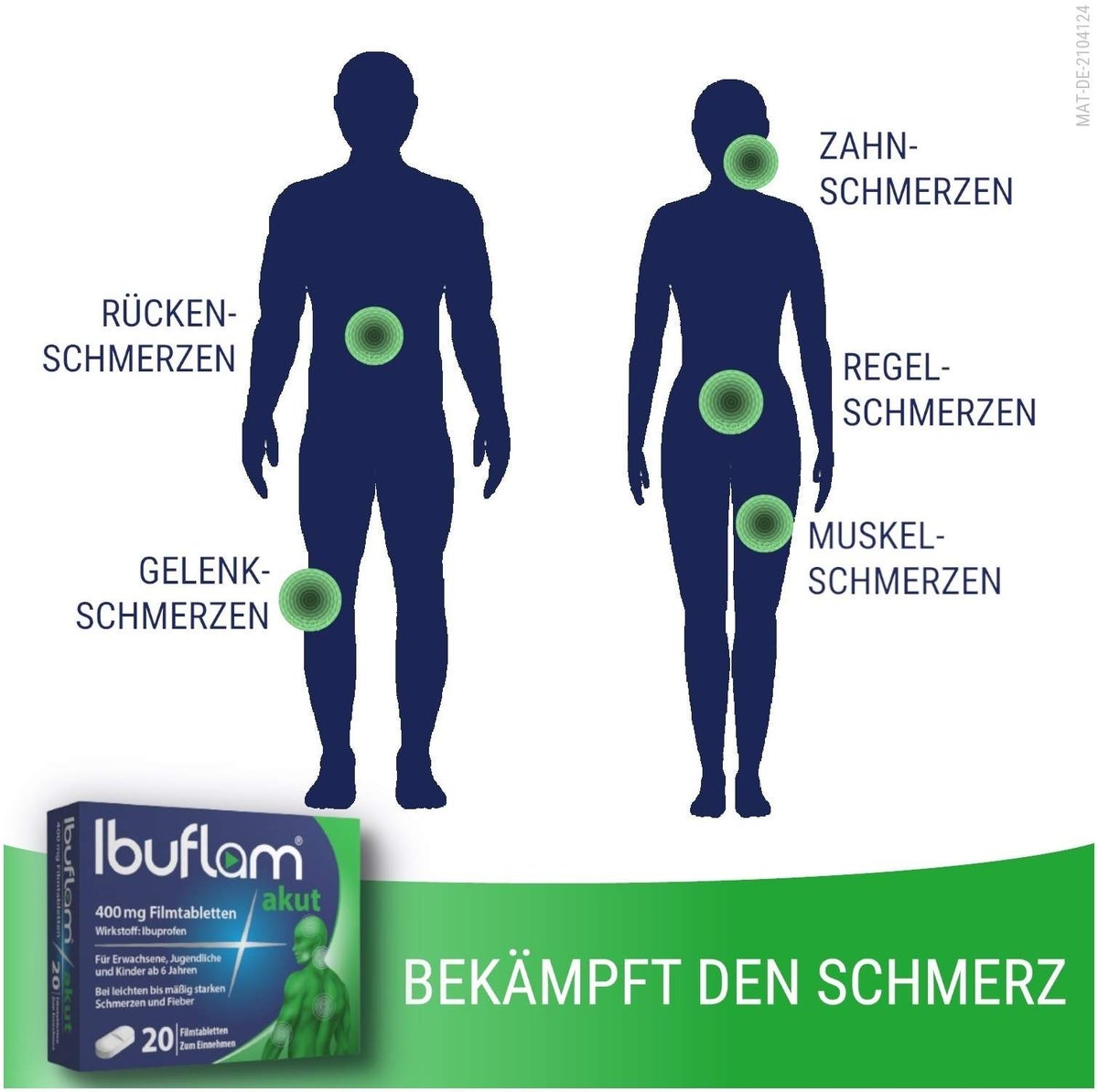 Ibuflam akut 400 mg 50 Filmtabletten