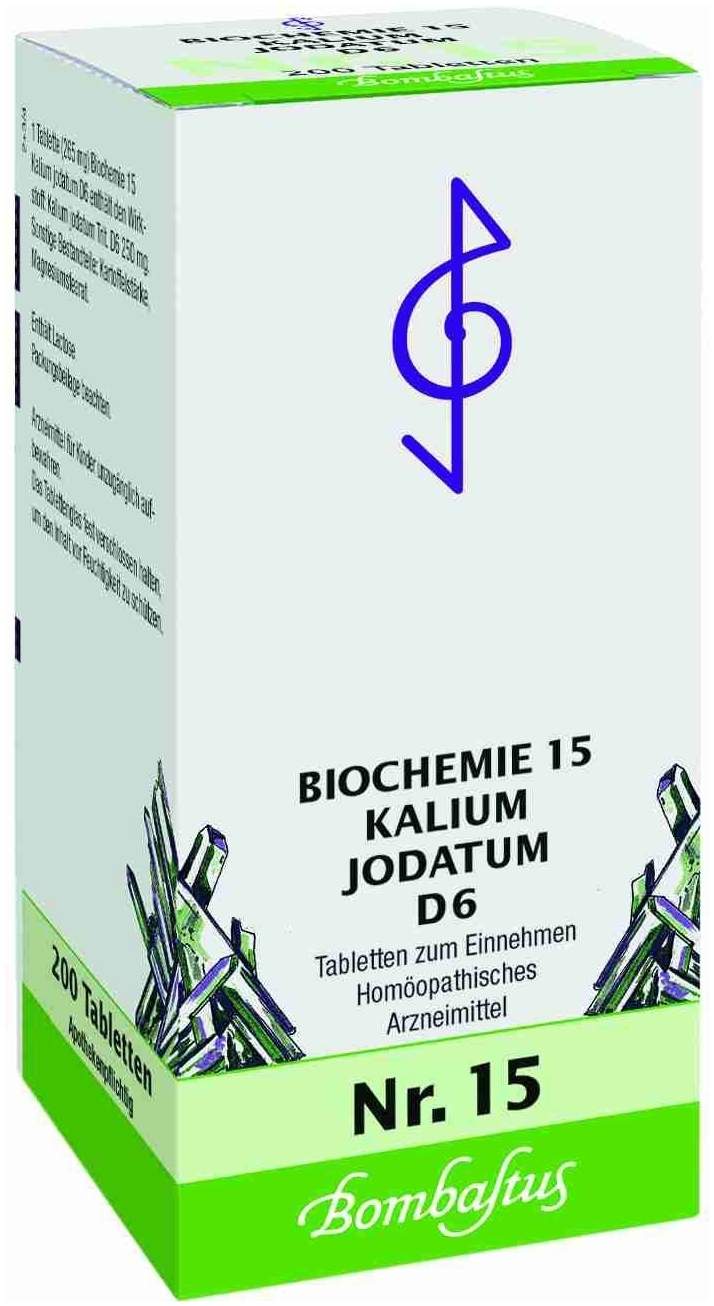 Biochemie Bombastus 15 Kalium jodatum D 6 200 Tabletten