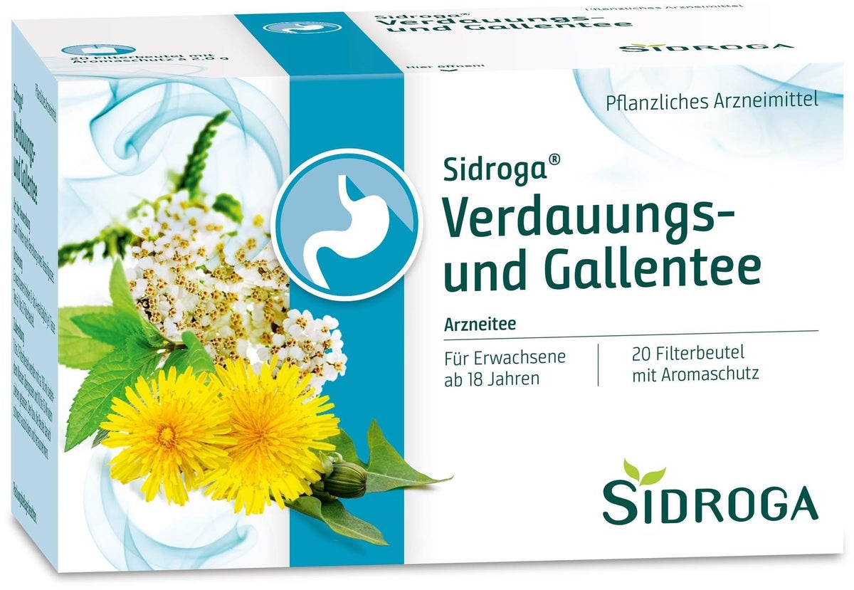 Sidroga  Verdauungs- und Gallentee 20 Filterbeutel