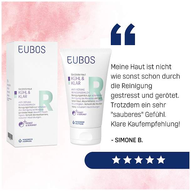 Eubos Kühl & Klar Anti-Rötung Reinigungsmilch 150 ml