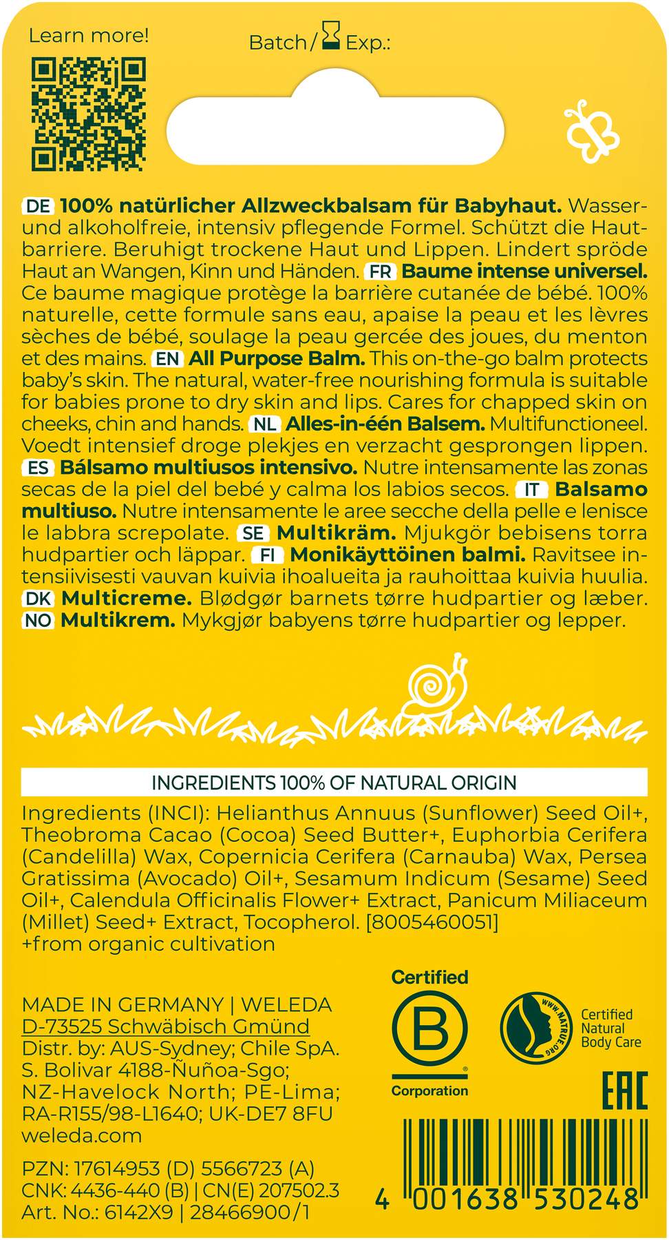 Weleda Calendula Baby Zauberbalsam 25g