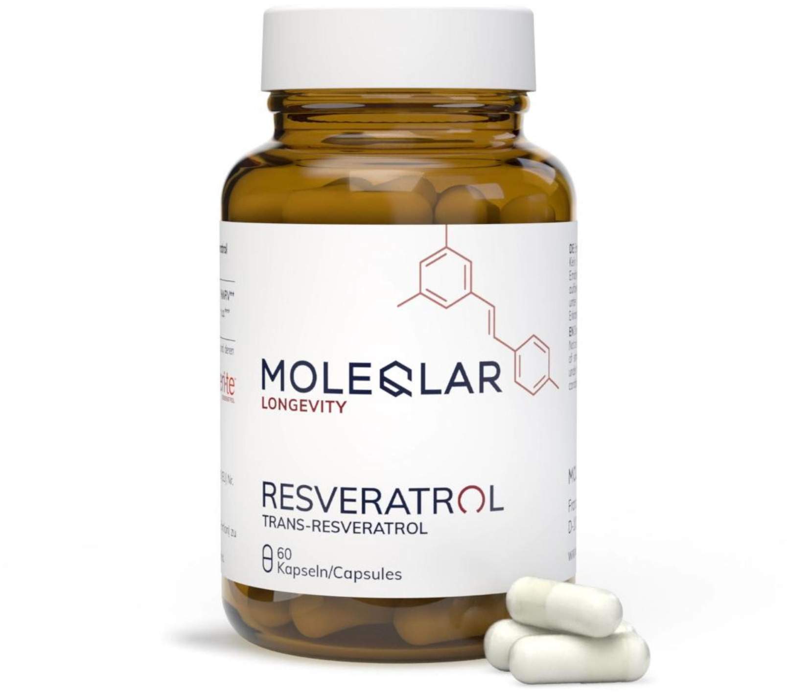 MoleQlar Resveratrol Trans-Resveratrol 60 Kapseln