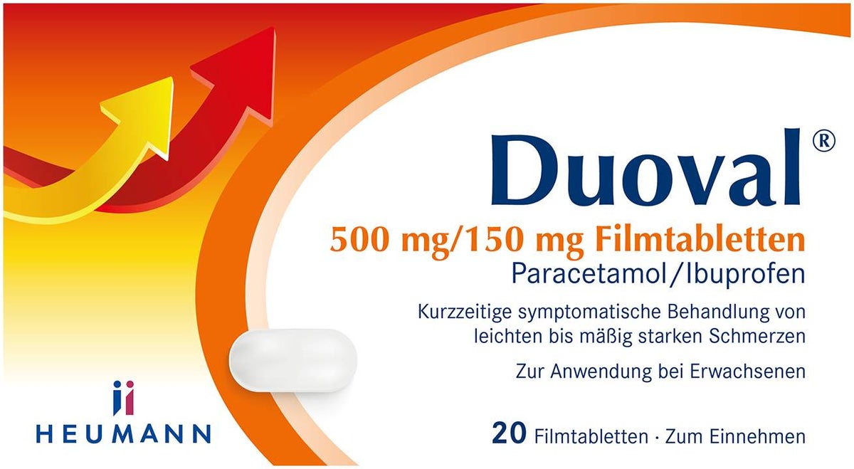 Duoval 500 mg - 150 mg 20 Filmtabletten