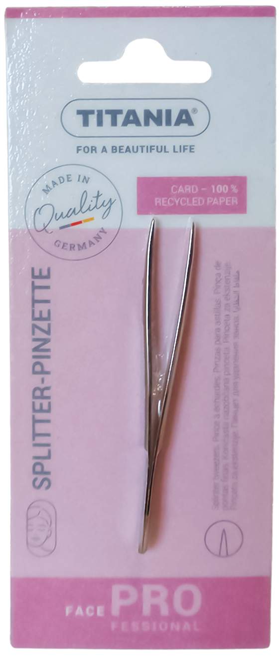 Splitterpinzette Spitz Titania