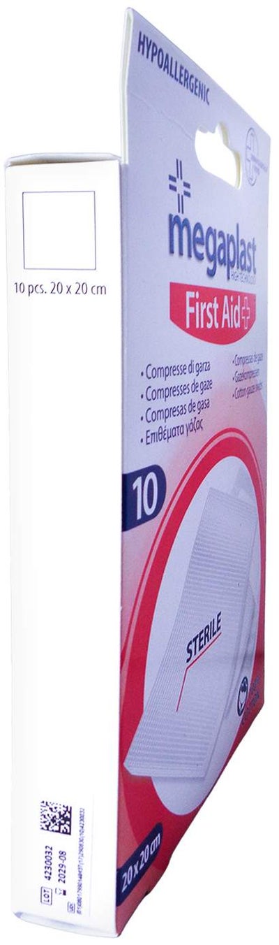 Gazekompressen 20x20 cm Steril Megaplast