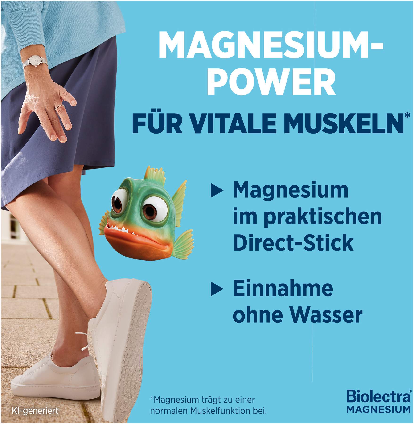 Biolectra Magnesium 300 mg Direct Orangengeschmack 60 Pellet