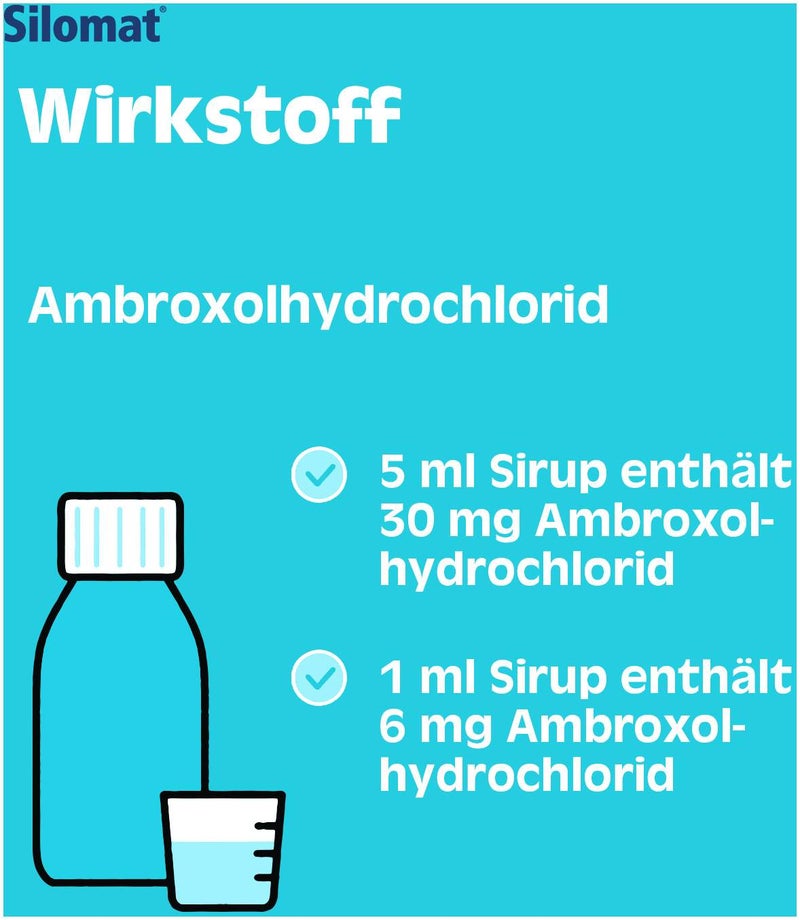 Silomat Hustenlöser Ambroxolhydrochlorid 30mg je 5 ml Sirup 100 ml