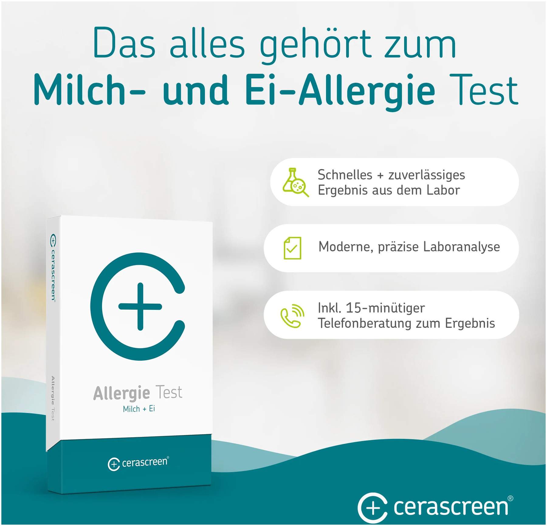 Cerascreen Allergie-Test-Kit Milch & Ei